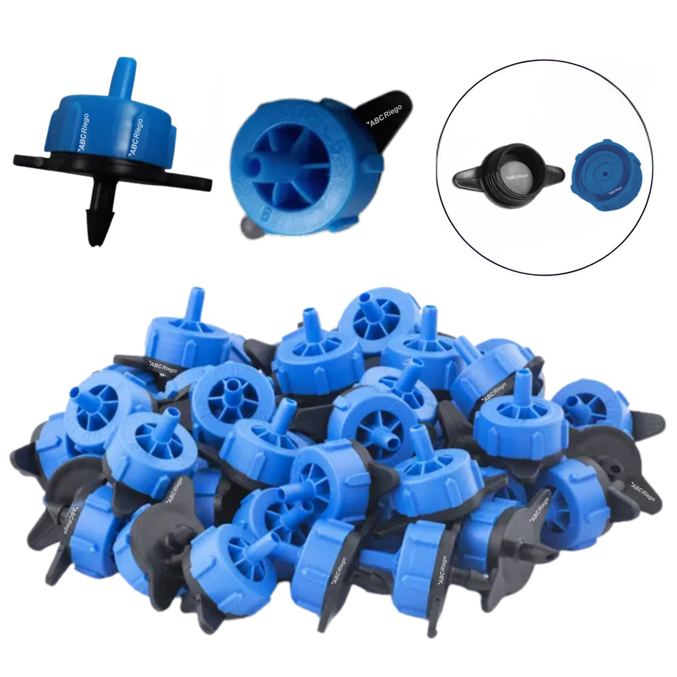 GOTERO BOTON  DESARMABLE 8  LPH AZUL AUTOCOMPENSADO